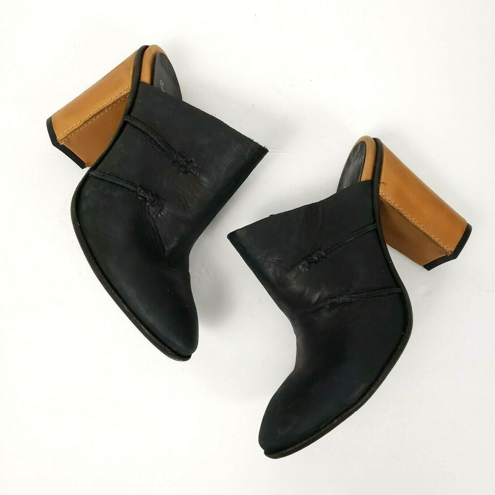 Free People 37 (6.5/7) stateside mules heels black